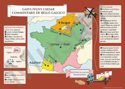 Poster Caius Iulius Caesar, Commentarii de bello Gallico