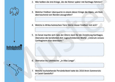 Fragebogen Buch I zum Film Publius Vergilius Maro, Aeneis