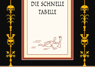 Titelblatt des Grammatik-Leporellos Schnelle Tabelle