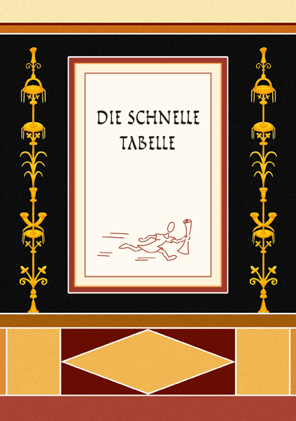 Titelblatt des Grammatik-Leporellos Schnelle Tabelle